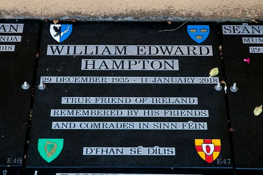 Memorial to William Edward Hampton