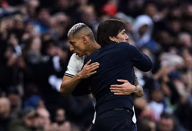 Conte praised Richarlison after a controversial week