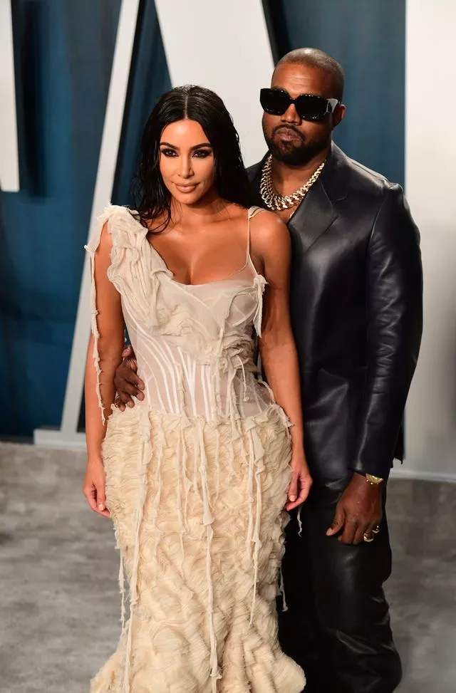 Kim Kardashian with Kanye West