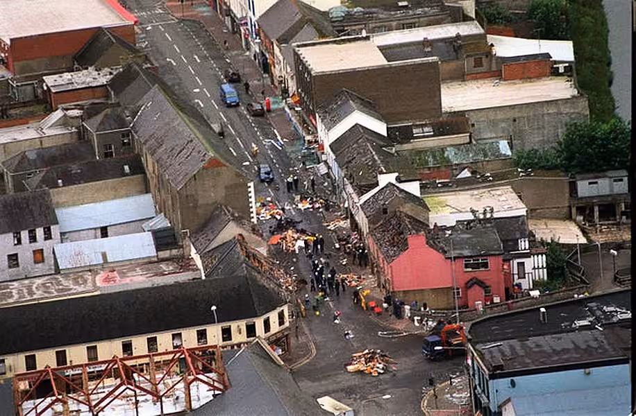 Omagh bombing scene
