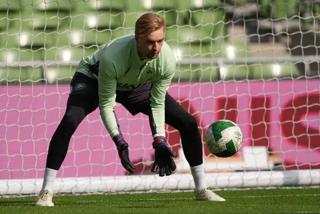 Republic of Ireland goalkeeper Caoimhin Kelleher during a training session