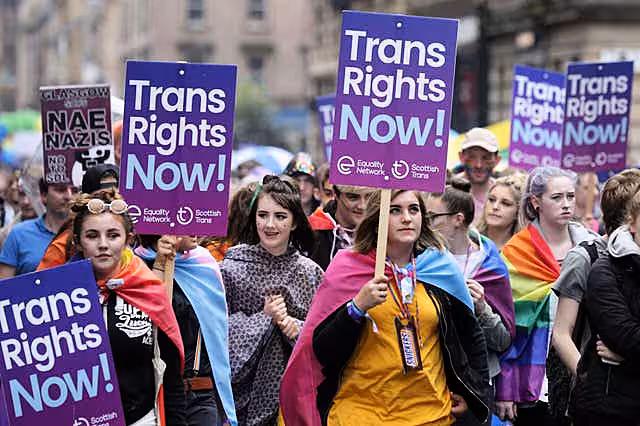 Trans rights march