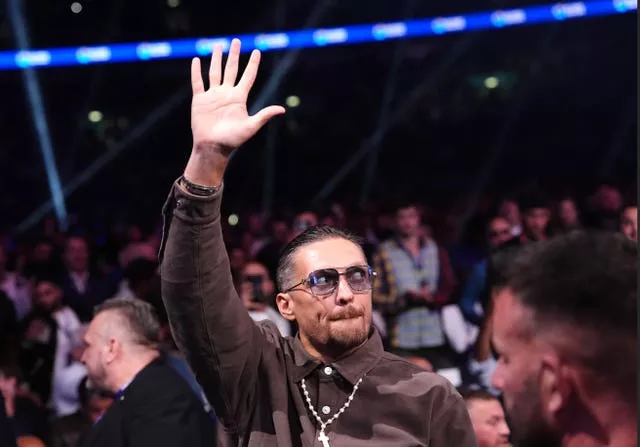 World heavyweight champion Oleksandr Usyk in the stands at Wembley ahead of Anthony Joshua versus Daniel Dubois