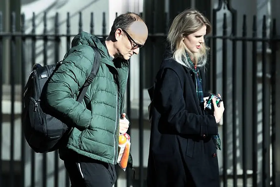 Dominic Cummings returns to Downing Street (Stefan Rousseau/PA)