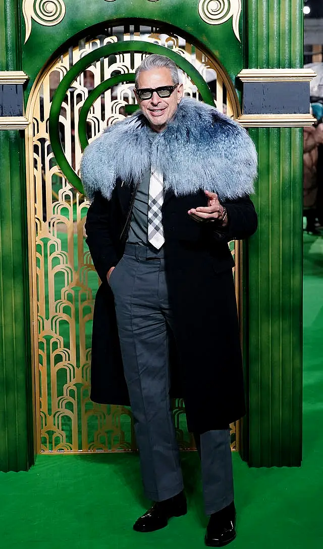 Jeff Goldblum arriving for the UK premiere of Wicked at the Royal Festival Hall, Southbank Centre in London