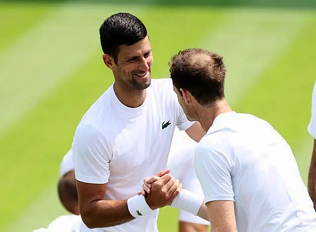 Novak Djokovic and Andy Murray