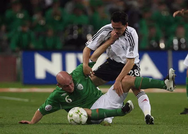 Lee Carsley makes a tackle as a player