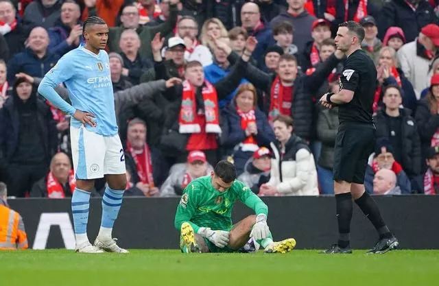 Manchester City goalkeeper Ederson is injured