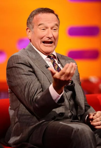 Robin Williams during the filming of the Graham Norton Show (PA)