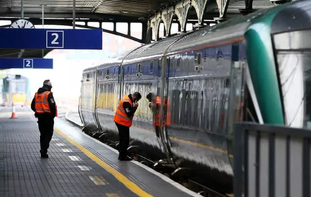 Dublin train platform