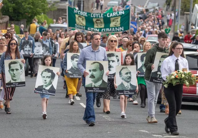 Derry Easter Commemoration parade