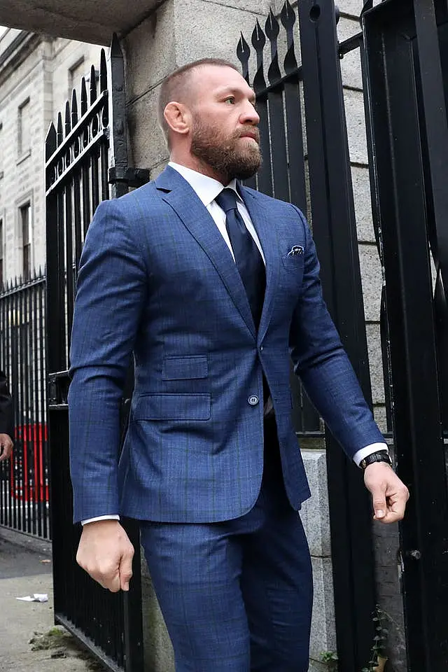 Conor McGregor outside the High Court in Dublin 