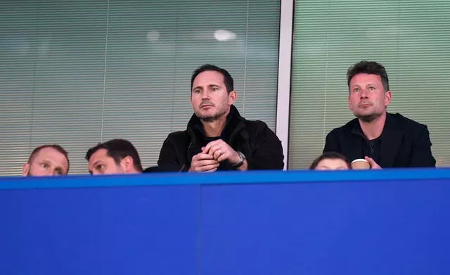 Frank Lampard watched from the stands as Chelsea drew with Liverpool in midweek