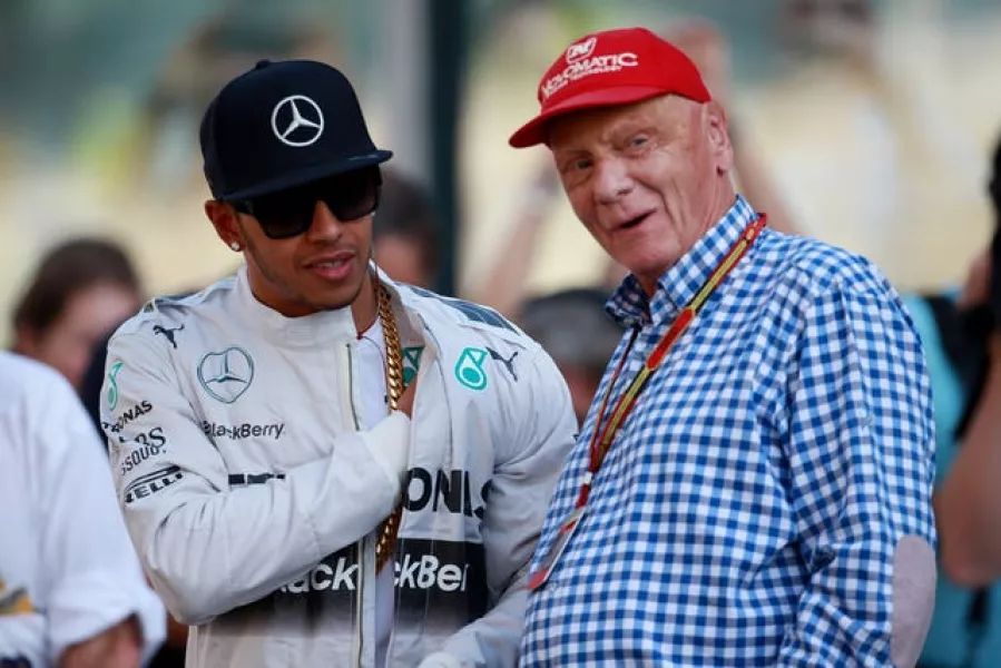 Niki Lauda, speaking to Lewis Hamilton, won three world championships 