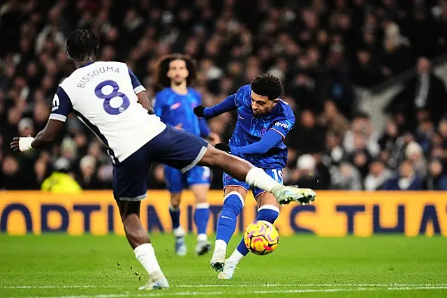 Jadon Sancho fires home Chelsea's first goal