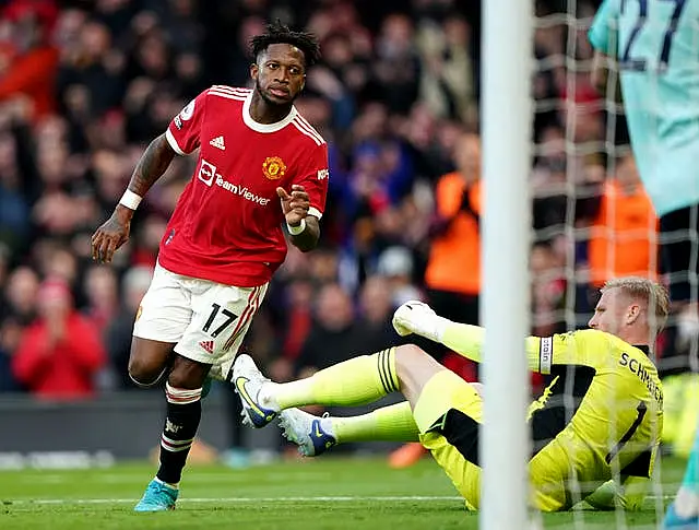 Fred rescued a point for Manchester United (Zac Goodwin/PA)