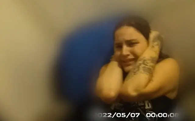 Screengrab taken from bodyworn video showing Alice Wood during her arrest