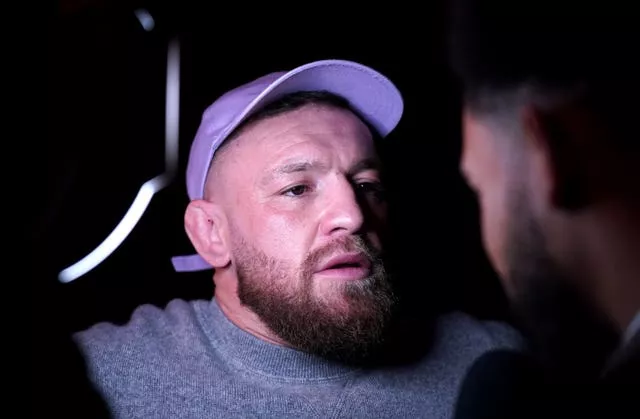 Conor McGregor being interviewed