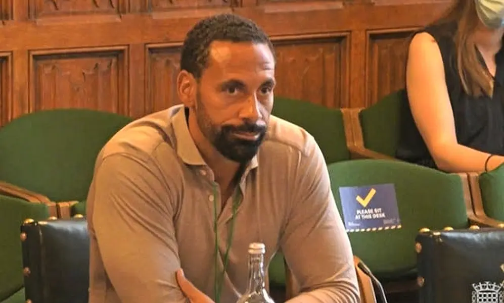 Rio Ferdinand gave evidence to a joint committee of MPs and peers on Thursday 