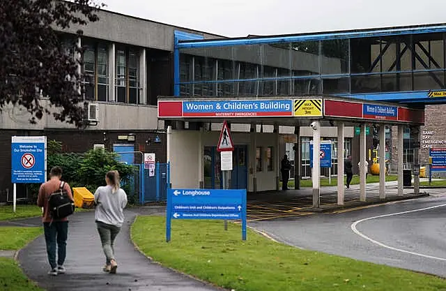 Outside view of the Countess of Chester Hospital entrance