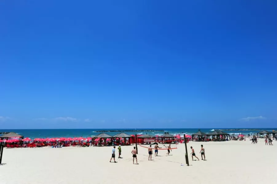 A beach in Tel Aviv (Adam Davy/PA)