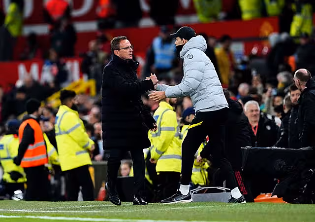 Ralf Rangnick oversaw Manchester United's 1-1 draw with Chelsea on Thursday