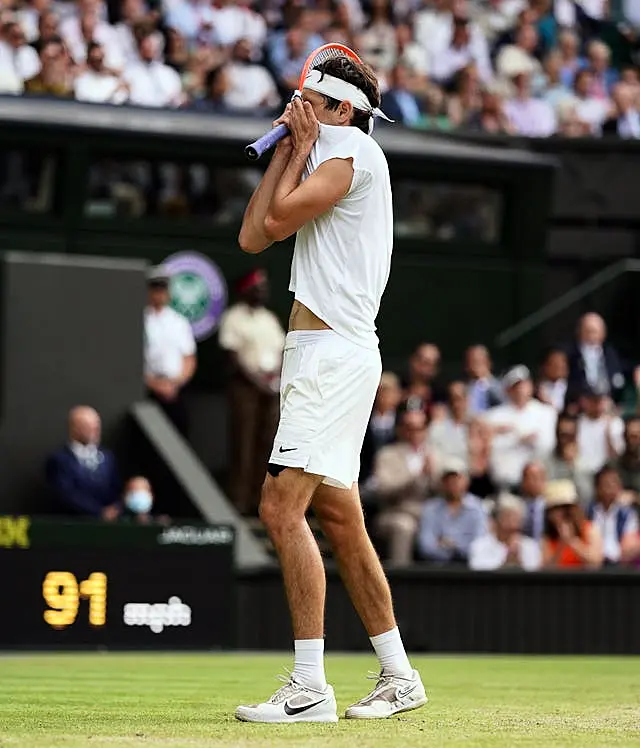 Taylor Fritz showed his frustration at failing to find a way through his opponent