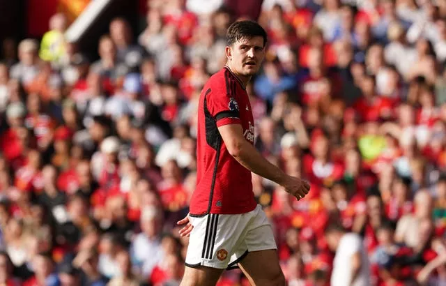 Harry Maguire made his first Premier League start of the season against Brentford