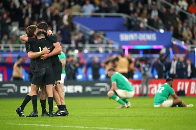 Ireland were knocked out of last autumn's Rugby World Cup by New Zealand