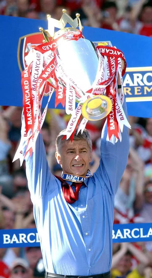 Former Arsenal boss Arsene Wenger lifted the Premier Leagure trophy on three occasions