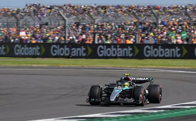 Lewis Hamilton's race ended on the second lap