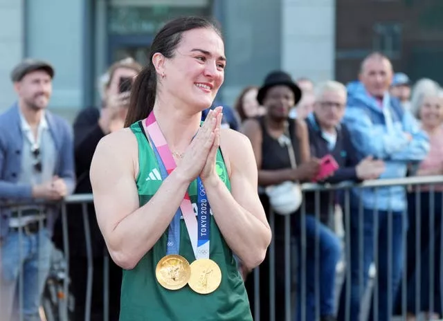 Kellie Harrington in Sean McDermott Street, Dublin