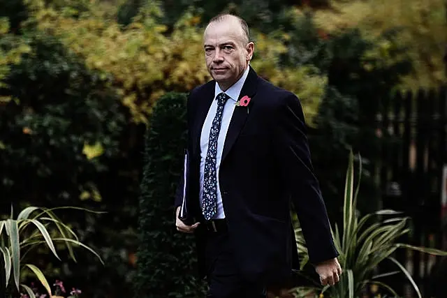 Northern Ireland Secretary Chris Heaton-Harris arrives in Downing Street, London