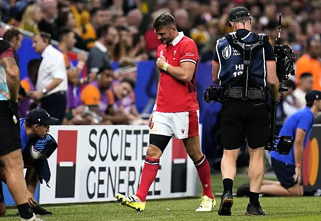 Dan Biggar was forced off 