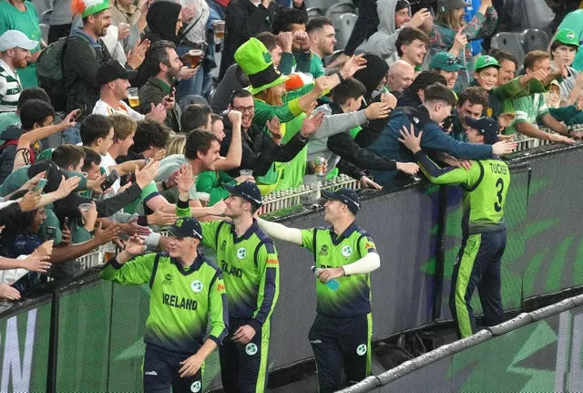 Ireland beat England at the MCG on Wednesday night (Scott Barbour/PA)