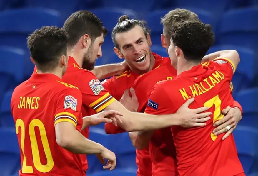 Bale, centre, has been getting some much needed minutes for Wales during the international break 