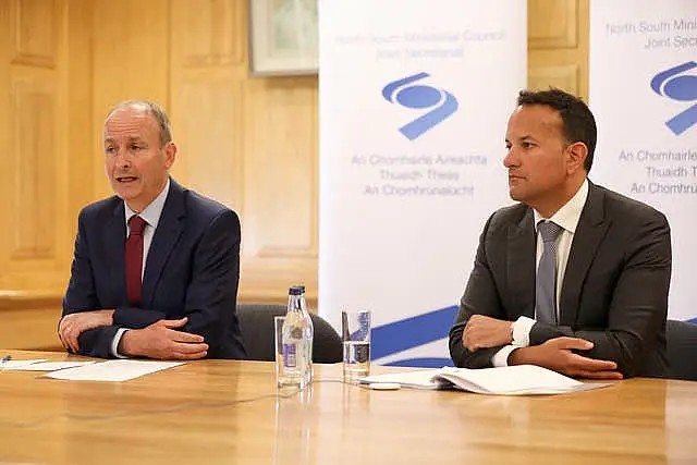 Micheal Martin and Leo Varadkar 