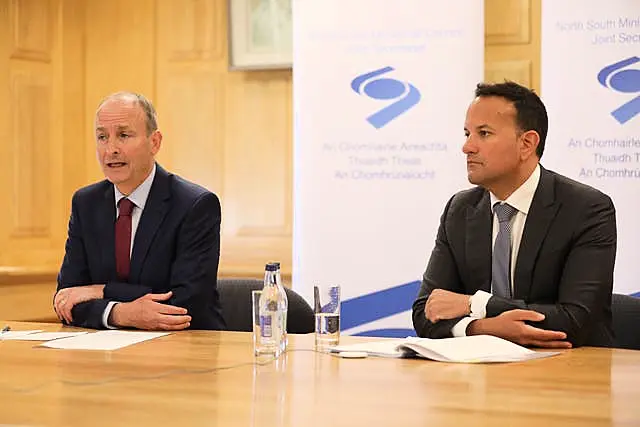 Micheal Martin and Leo Varadkar 