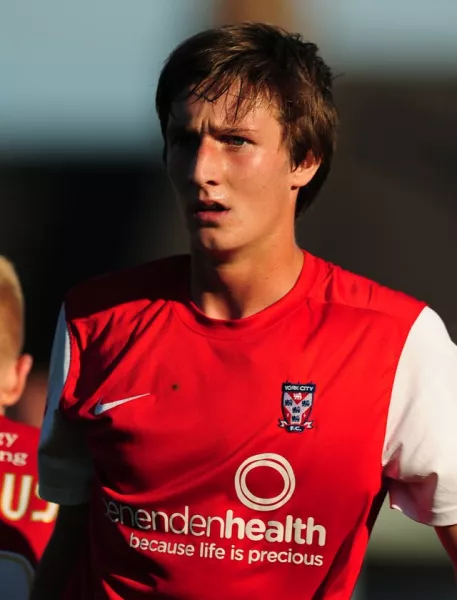 Ben Davies in action on loan for York in 2013-14