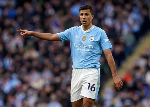 Manchester City midfielder Rodri 