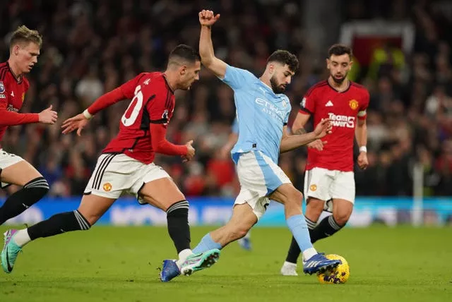 Manchester United fell away against Manchester City