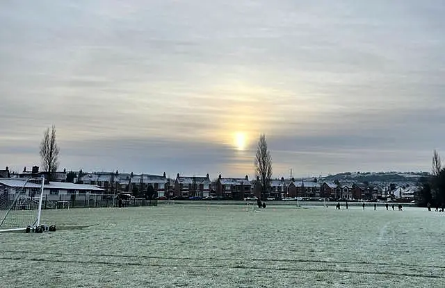 Frosty scenes at Orangefield Park in east Belfast