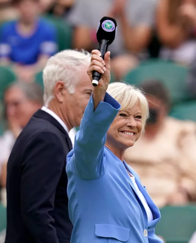 Sue Barker and John McEnroe presented the ceremony