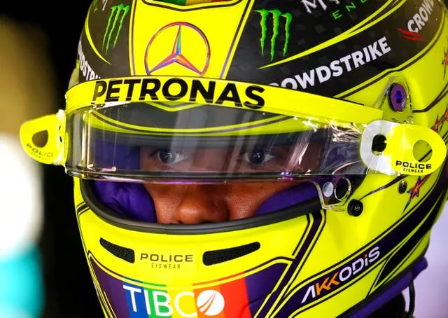The seven-time world champion removed his nose stud ahead of first practice 