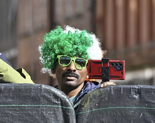 Performers take part in the St Patrick’s Day Parade in Dublin 