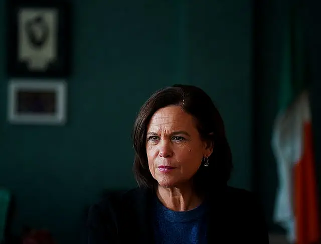 Sinn Fein leader Mary Lou McDonald 