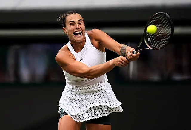 Aryna Sabalenka powered her way into the semi-finals