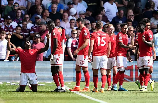 Nottingham Forest celebrate