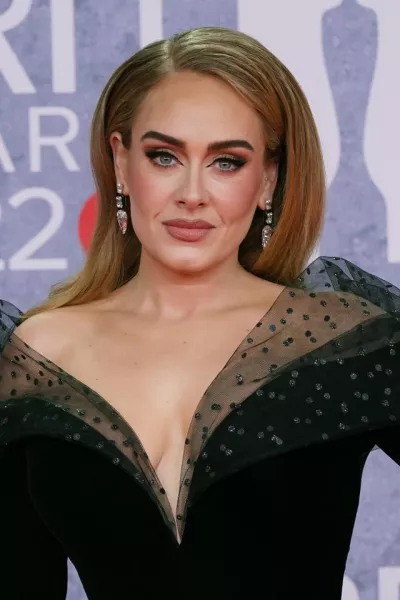 Adele attending the Brit Awards 2022