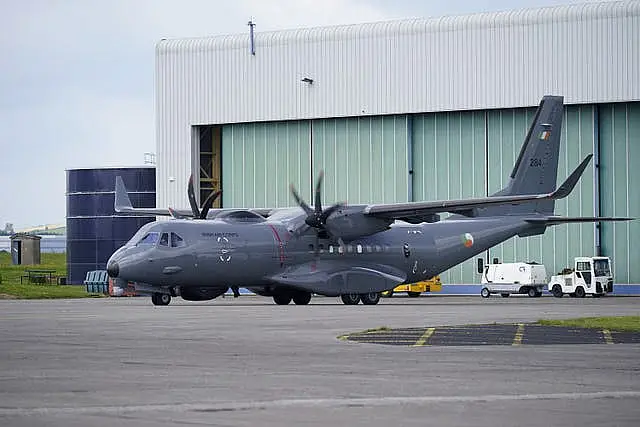 The new Air Corps C295 surveillance aircraft at Casement Aerodrome in Baldonnel